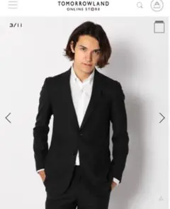 TOMORROWLAND セットアップ ウールポリエステルメッシュ