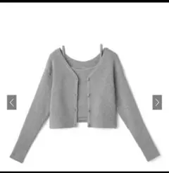 GRL Sサイズ　クカーディガン×キャミソール