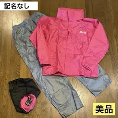 LOGOS ピンク レインウェア レインスーツ(上下セット)