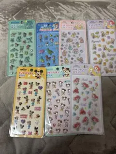 ディズニー　ぷくぷくシール　7種類セット
