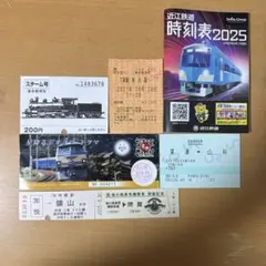 使用済鉄道切符・時刻表セットのサムネイル