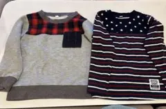 110サイズ 長袖カットソー 2点セット