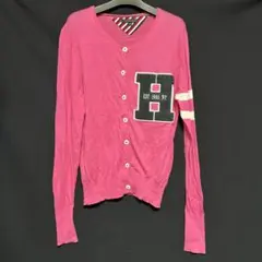 86 TOMMY HILFIGER ピンクカーディガン M