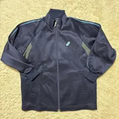 アシックス　トレーニングジャケット　ジャージ　ネイビー　130