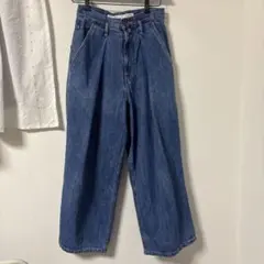 niko and... JEANS ワイドパンツ デニムブルー M