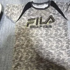 FILA キッズ 半袖Tシャツ カモフラージュ柄