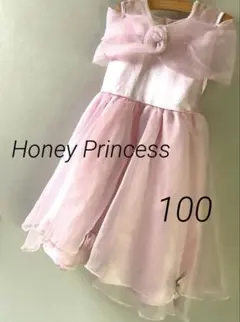 ハニープリンセス ピンク バラ ドレス キッズ サイズ100 発表会 セレモニー
