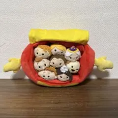 【希少】　ディズニーツムツム　美女と野獣　マスコット　8個セットケース付き