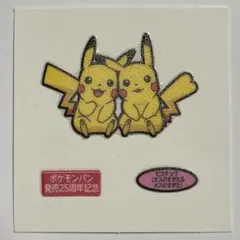 25周年記念弾 ピカチュウ & ピカチュウ デコキャラシール ポケモンパン