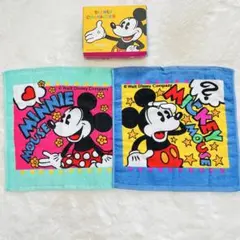 【未使用】千趣会ディズニーキャラクタータオル ミッキーマウス＆ミニーマウス