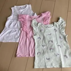 ノースリーブタンクトップ 3枚セット
