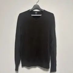 【UNIQLO】Vネック セーター ブラウン