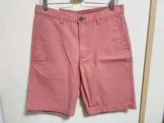 【未使用】 UNIQLO チノハーフパンツ M ショートパンツ ユニクロ ピンク
