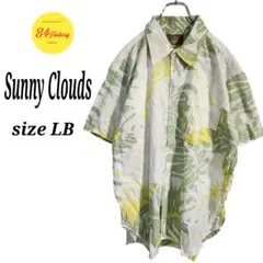 サニークラウズ 半袖 総柄シャツ アロハ かりゆしウェア メンズ LL相当