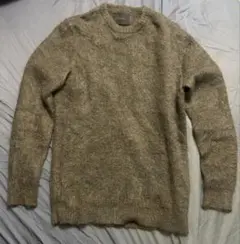 ラウンジリザード キッドモヘア混 クルーネックセーター