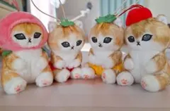 モフサンド　フルーツにゃん　マスコット　全４種セットです♪