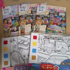 DAISO きらきらシートぬりえ セット 知育玩具のサムネイル