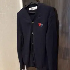 PLAY COMME des GARCONS カーディガン XL ネイビーのサムネイル