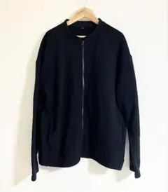 ブラック XL ジップアップジャンパー