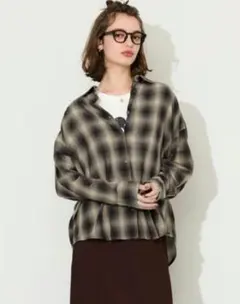 coca チェック ガーゼシャツ 新品未使用品