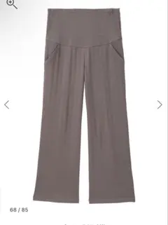 【人気】エンジェリーベ　マタニティワイドパンツ　　ストレッチリブパンツ