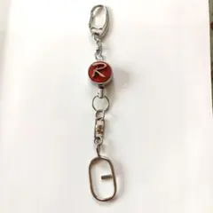 Rのロゴ付きリールキーホルダーキーチェーン✨美品✨