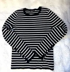 GU ストライプ 長袖ニット Mサイズ