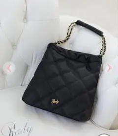 rady キルティングチェーントートバッグ　ブラック　残り1
