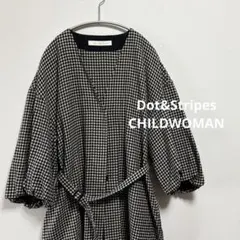 【Dot&Stripes CHILDWOMAN】バルーンスリーブ 羽織りコート