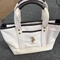 USPA キャンバス トートバッグ ホワイトのサムネイル