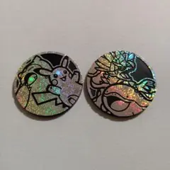 ポケモンカード　コイン　ピカチュウ　カビゴン