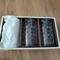 コーチ　ガラスコップ2個セット