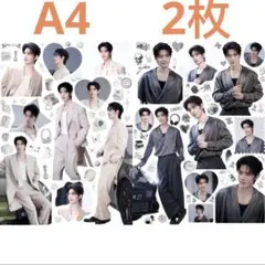A4 肖戦 デザイン 転写耐油防水ステッカー 3枚 1セット❣️確認用