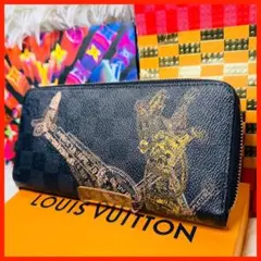ルイヴィトン ダミエグラフィット ジッピーウォレット ヴェルティカル 美品長財布