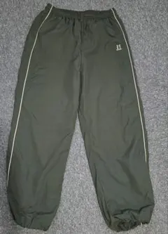 ダークグリーン ジャージ 裾ドローコード