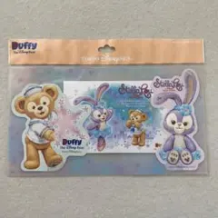ダッフィー&フレンズ　ポストカード　ステッカー　ディズニー