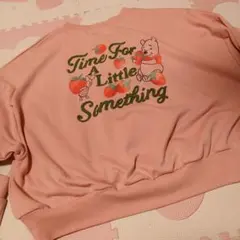 新品　プーさん　長袖　トレーナー　M いちご　ディズニー