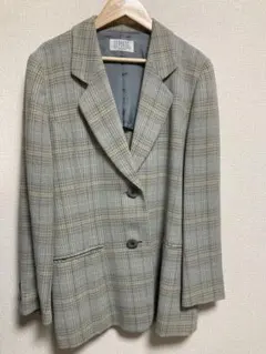 レトロ ヴィンテージ ジャケット くすみカラー チェック