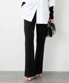 Director パンツ　ドゥーズィエムクラス ストレッチフレアパンツ ブラック Deuxieme Classe（ドゥーズィエムクラス） パンツ Director パンツ