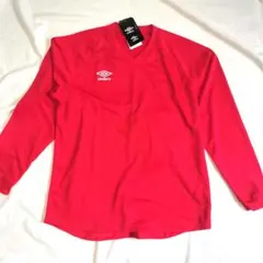 umbro 長袖Tシャツ　L　マンチェスターレッド　赤　プラクティスシャツ