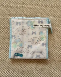 サンリオ当りくじ シナモロール　保冷バッグ ホワイト　リボン