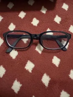 JINS ブラック ウェリントン型メガネ ケース付き　度あり