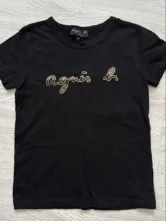 agnès b. キッズ半袖Tシャツ ブラック　サイズM 120cm程度