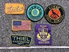 古着屋購入ワッペン6枚中古古いワッペンオークション売り切り300円売り切り刺繍