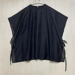 UNFILO シアーレイヤード Tシャツ ブラック