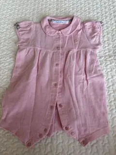 familiar ピンク ロンパース
