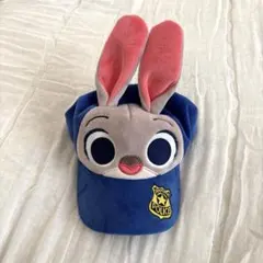【美品】上海ディズニー ズートピア ジュディ キャップ　帽子　海外　ディズニー