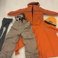 子ども用スキーウェア サイズ110 オレンジ