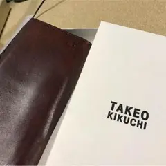 ◆TAKEOKIKUCHI TK 長財布 ダークブラウンレザー《箱あり》