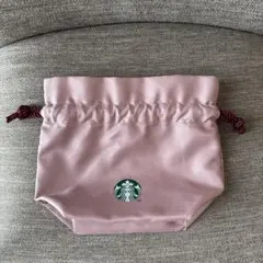め*ღ様 STARBUCKS 巾着袋 ピンク スタババッグポーチ 限定品